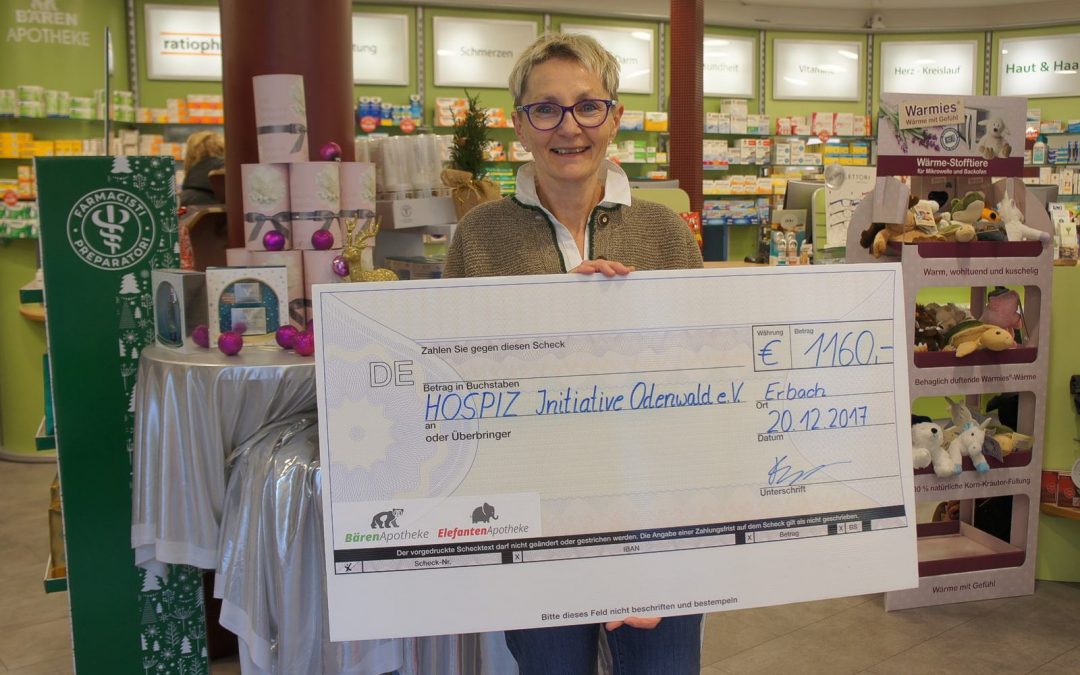 Willkommene Spende von Erbacher Apotheken