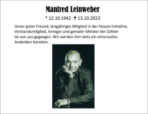 Vorstandsmitglied Manfred Leinweber